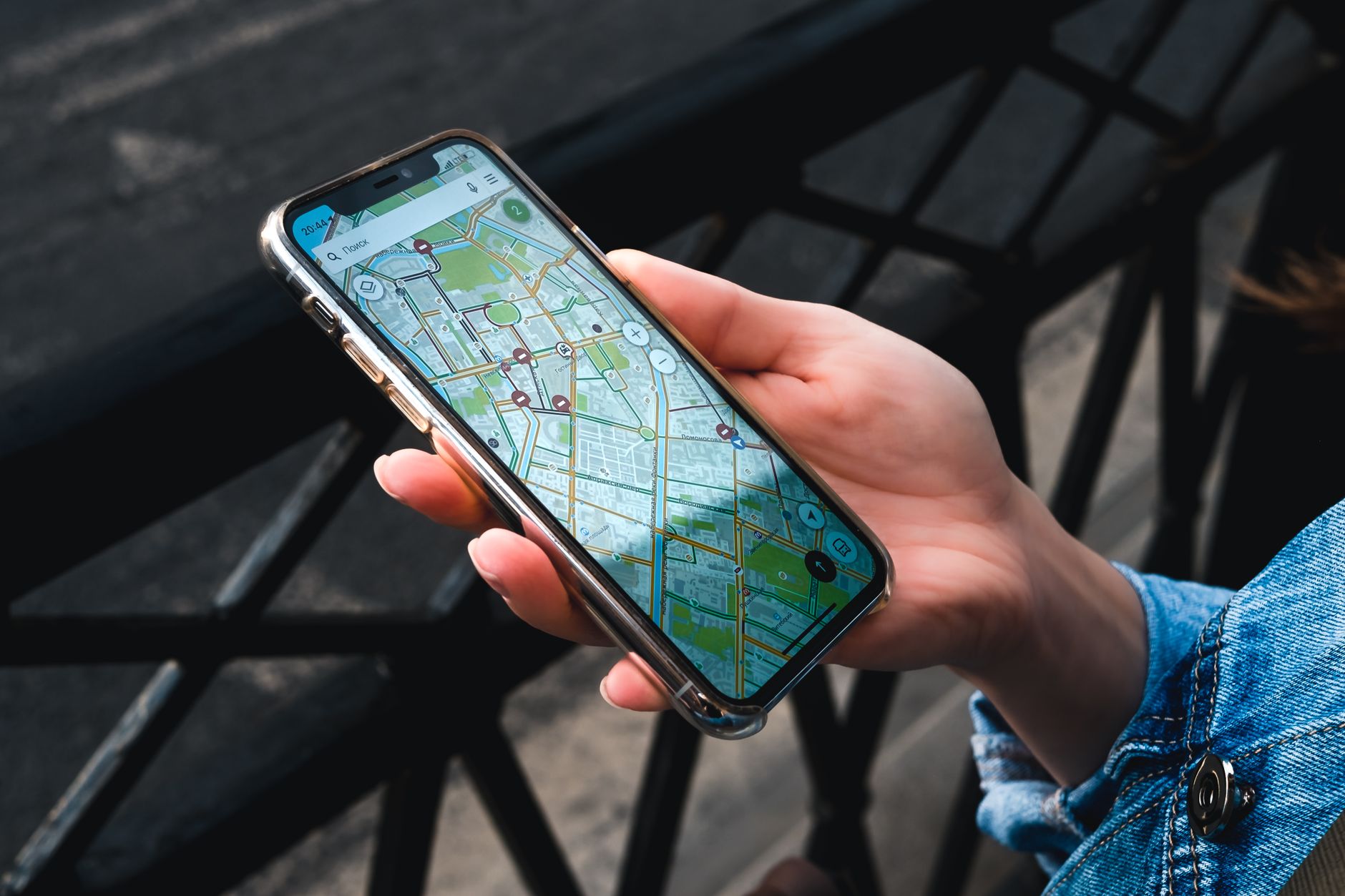 Following GPS directions to a local business